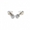 Cercei studs din argint 925 rodiat - 4mm