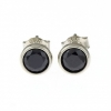 Cercei studs din argint 925 rodiat - 6mm