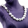 Penny pearl necklace, white, 47cm