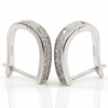 Karina earrings with rhodium-plated silver 925 crystals