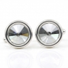 Swarovski Crystal Buttons, Rivoli Crystal, 925 rhodium-plated silver