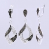 Elegance Set with Marcasite, Earrings, Pendant, 925 Silver