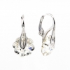 Earrings with Swarovski Crystal, 925 rhodium-plated silver