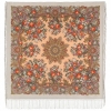 Premium shawl Don Dawns, wool, beige - 135x135cm