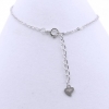 Clover Bracelet, 925 rhodium-plated silver, 17+3cm