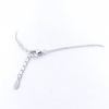 Infinity Bracelet, 925 rhodium plated silver, 17+3cm