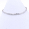 Tennis Bracelet with crystals 925 rhodium-plated silver - 17+3cm