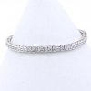 Tennis bracelet with crystals 925 rhodium-plated silver - 17+3cm