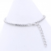 Tennis bracelet with crystals 925 rhodium-plated silver - 17+3cm