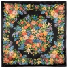 Esarfa premium Planet of Flowers din satin, 89x89cm