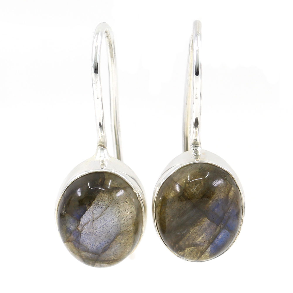 Labradorite earrings, silver 925