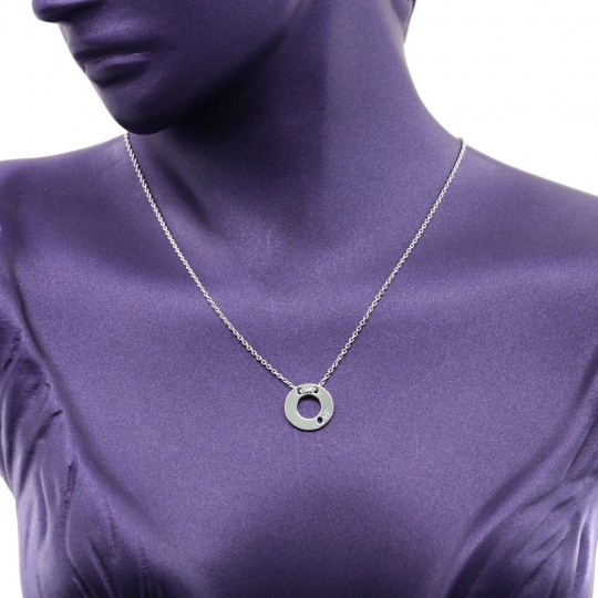 Banut Love Necklace, 925 rhodium-plated silver